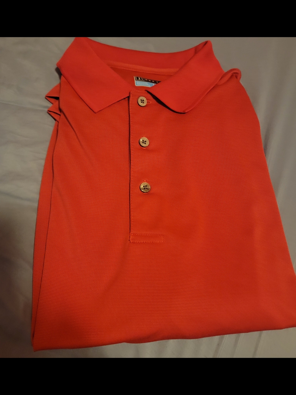 PGA Tour Men's Coral-Orange Golf Polo